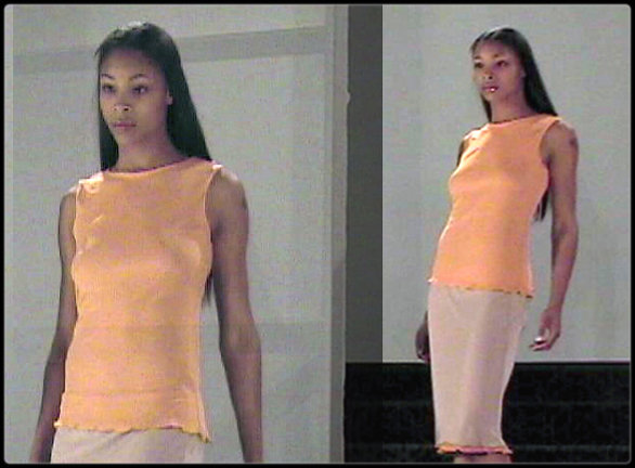 Tan/Peach Angel Shell with matching Three Ply Reversible Skirt