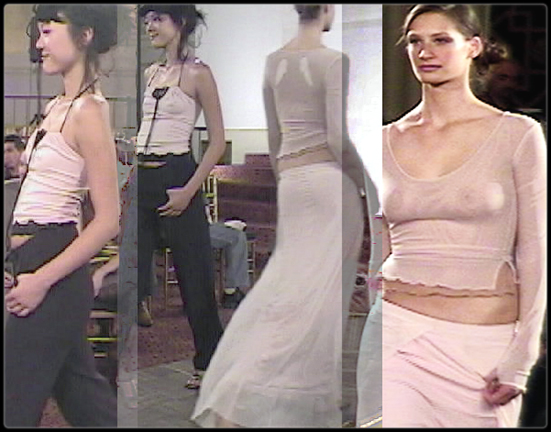 Fairy Tank, Pinstripe Trouser - Flesh Angel Skin, Ballet Lounge Skirt